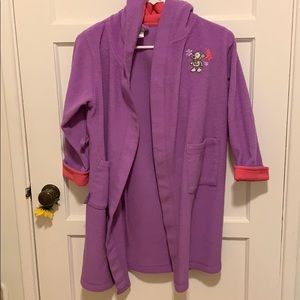 Purple and pink kids robe
